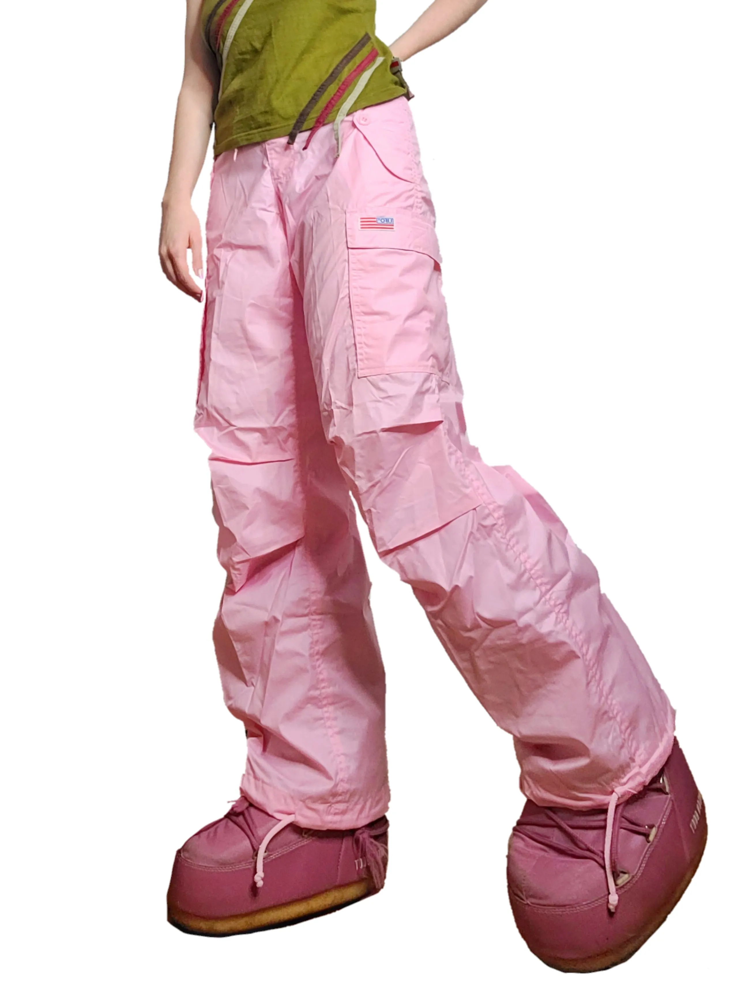Vintage cargo oversize rose pastel