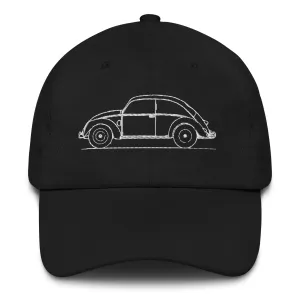 Volkswagen Beetle MK1 silhouette Dad Hat