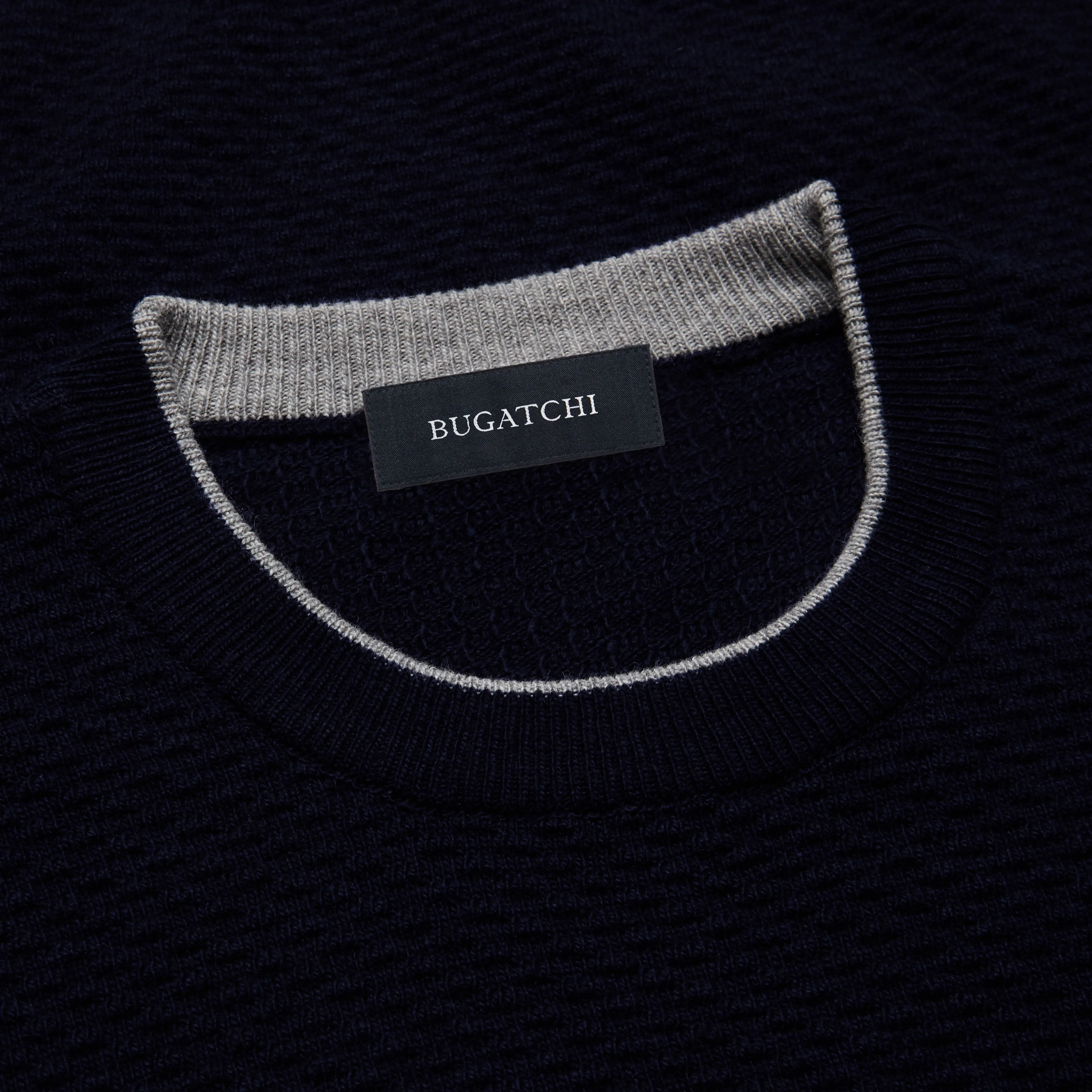 Waffle Stitch Crew Neck Sweater