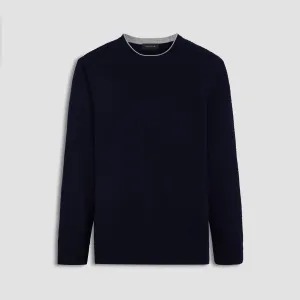 Waffle Stitch Crew Neck Sweater