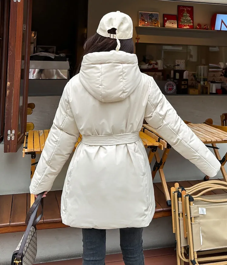 Water-resistant and Windproof Puffer Jacket for Women