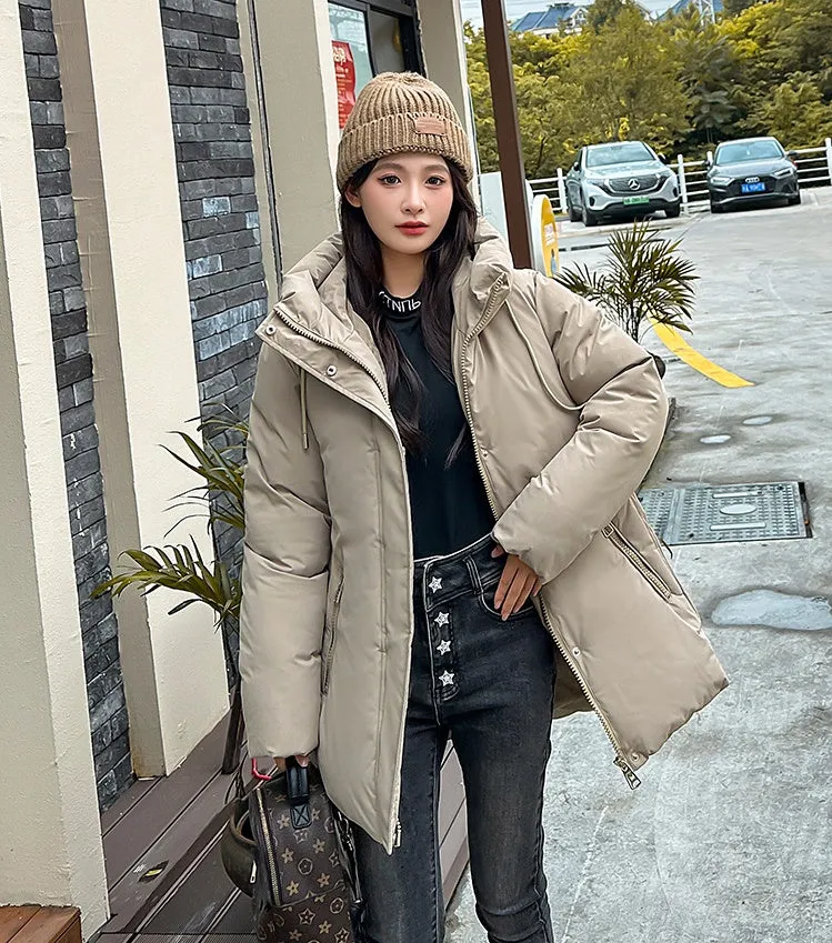 Water-resistant and Windproof Puffer Jacket for Women