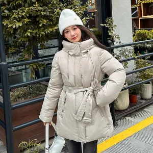 Water-resistant and Windproof Puffer Jacket for Women