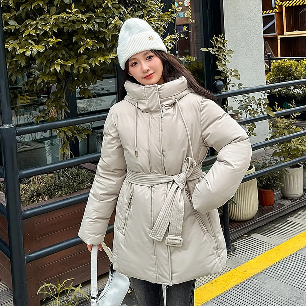 Water-resistant and Windproof Puffer Jacket for Women
