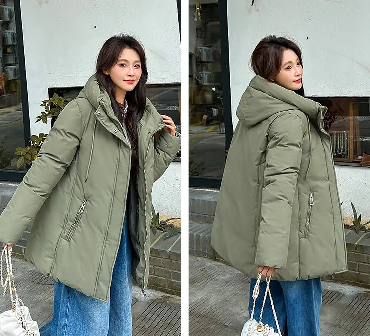 Water-resistant and Windproof Puffer Jacket for Women