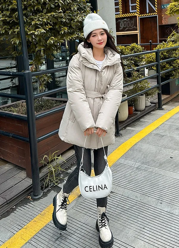 Water-resistant and Windproof Puffer Jacket for Women