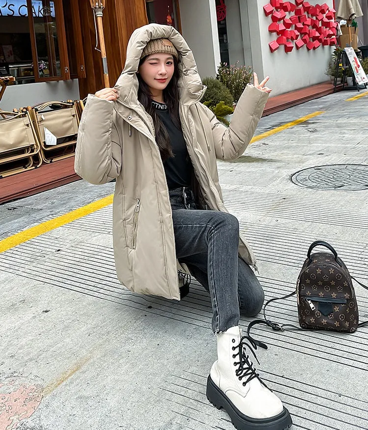 Water-resistant and Windproof Puffer Jacket for Women