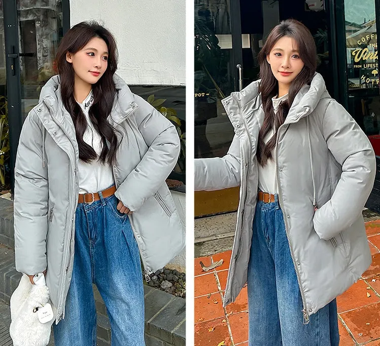 Water-resistant and Windproof Puffer Jacket for Women