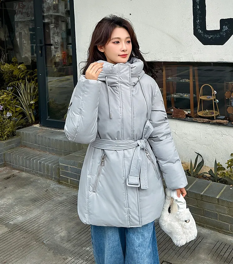 Water-resistant and Windproof Puffer Jacket for Women