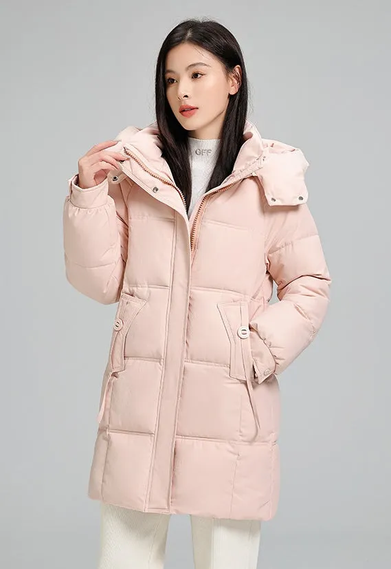 Water-resistant and Windproof Women's Puffer Jacket for Cold Weather