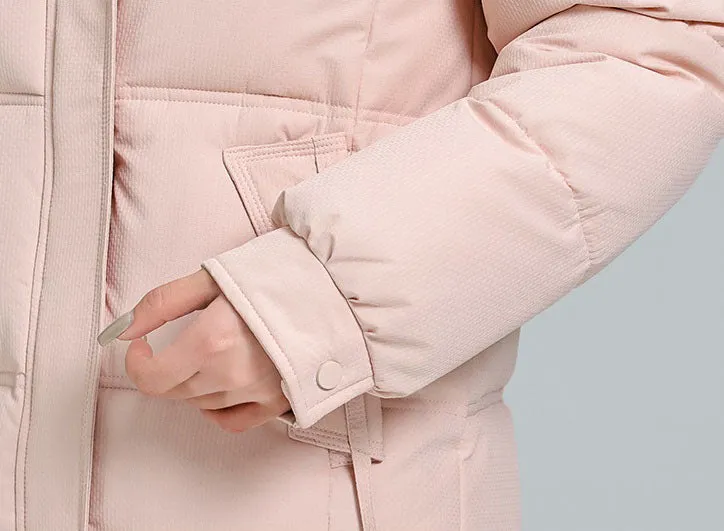 Water-resistant and Windproof Women's Puffer Jacket for Cold Weather