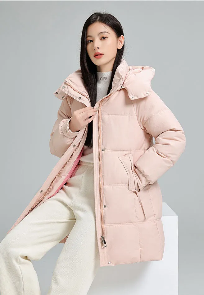 Water-resistant and Windproof Women's Puffer Jacket for Cold Weather