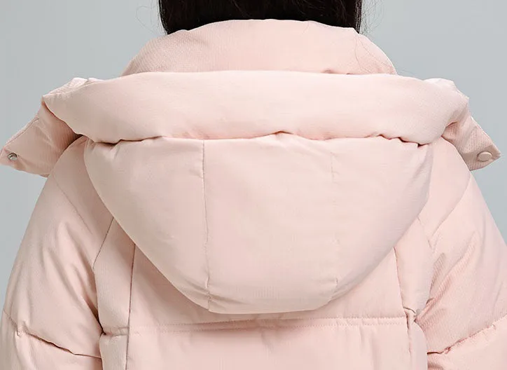 Water-resistant and Windproof Women's Puffer Jacket for Cold Weather