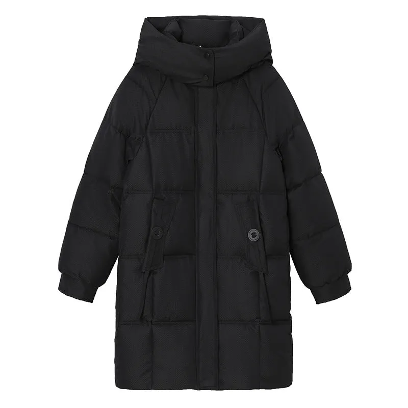 Water-resistant and Windproof Women's Puffer Jacket for Cold Weather