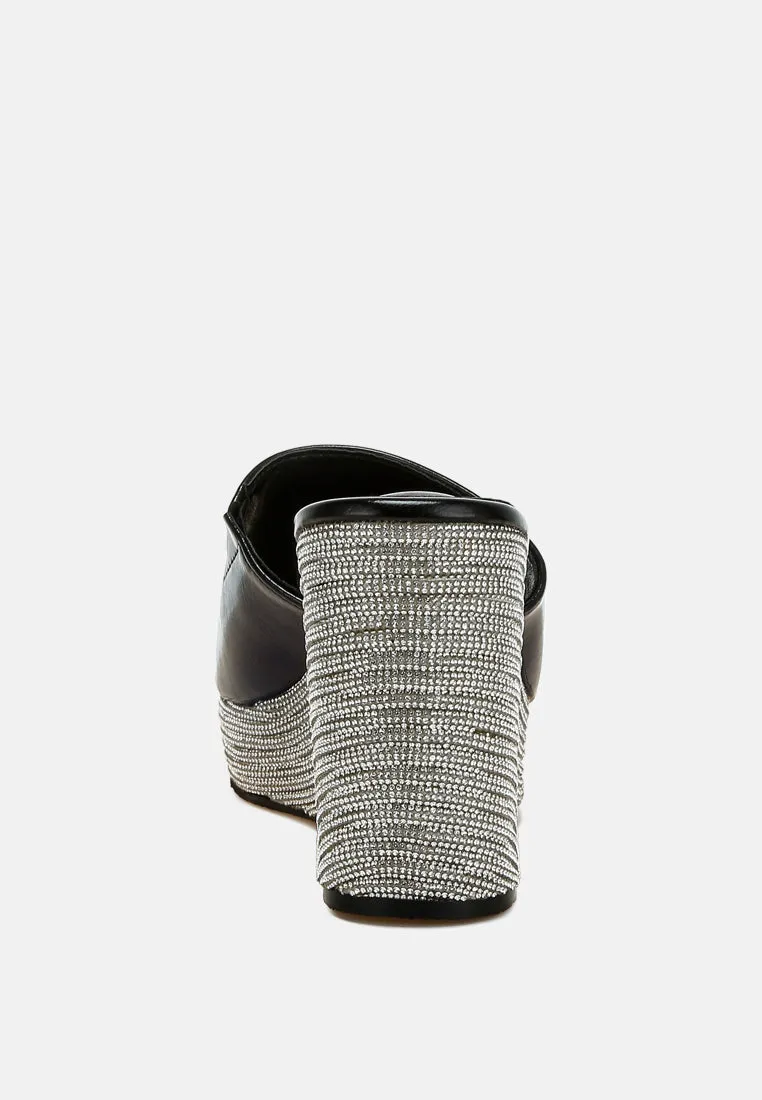 Wedge Heel Peep Toe Sandals by RUW