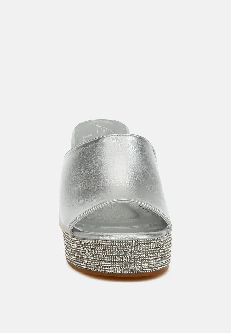 Wedge Heel Peep Toe Sandals by RUW