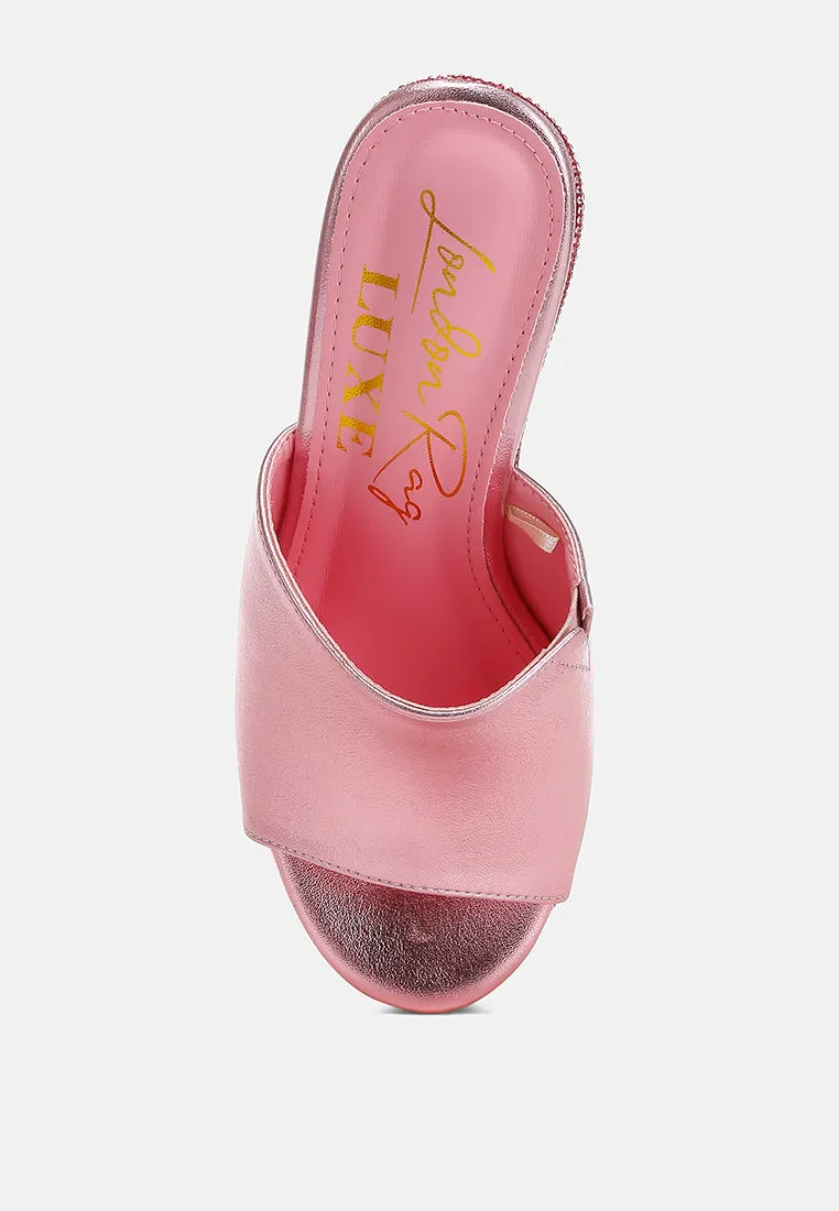 Wedge Heel Peep Toe Sandals by RUW