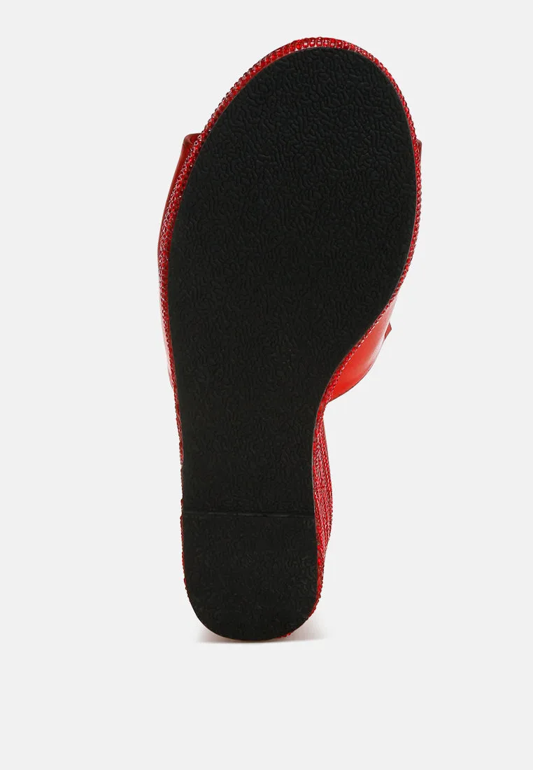 Wedge Heel Peep Toe Sandals by RUW