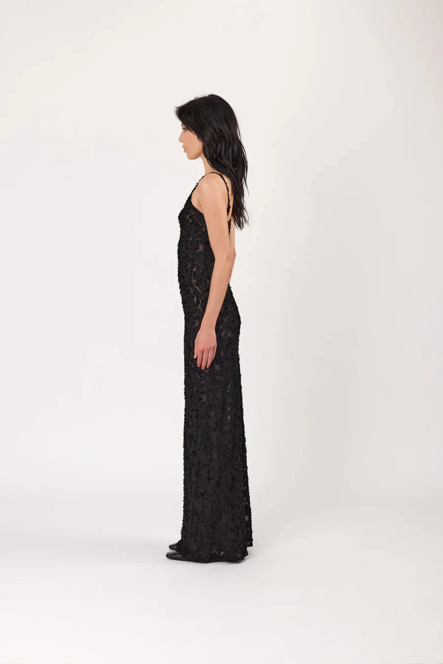 WILLOW SLIP DRESS BLACK