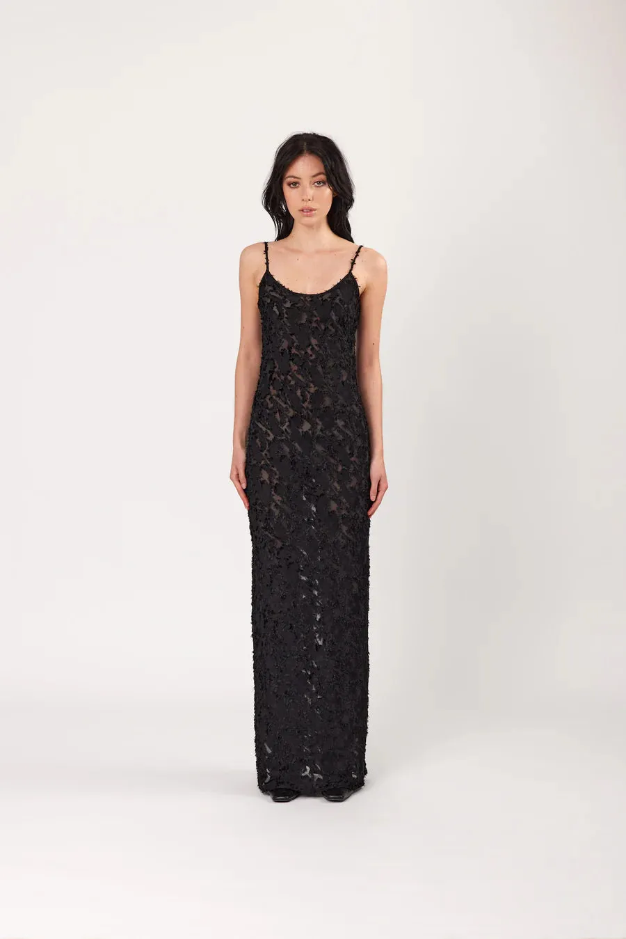 WILLOW SLIP DRESS BLACK