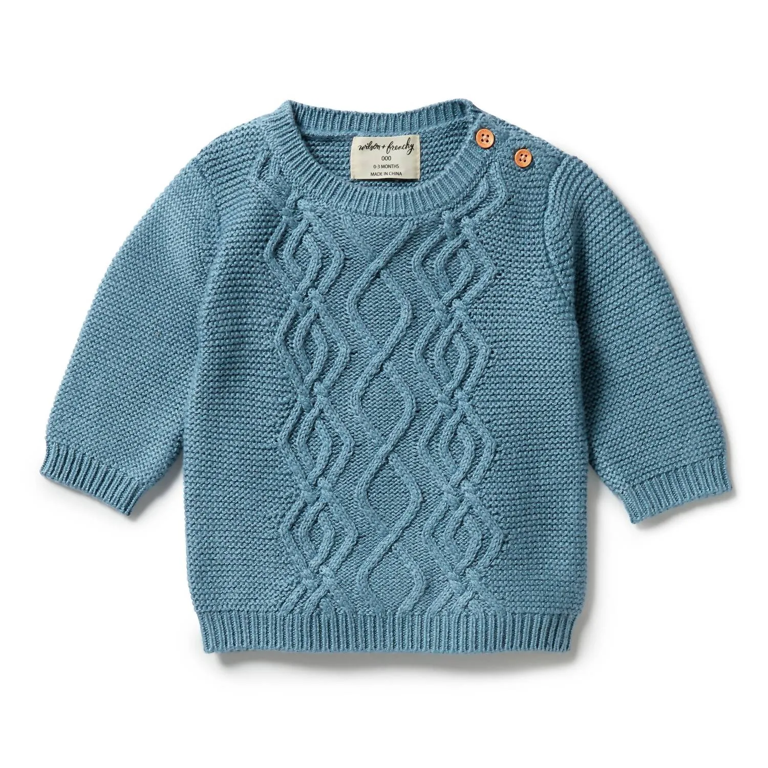 Wilson   Frenchy - Kid's Knit Mini Cable Sweater