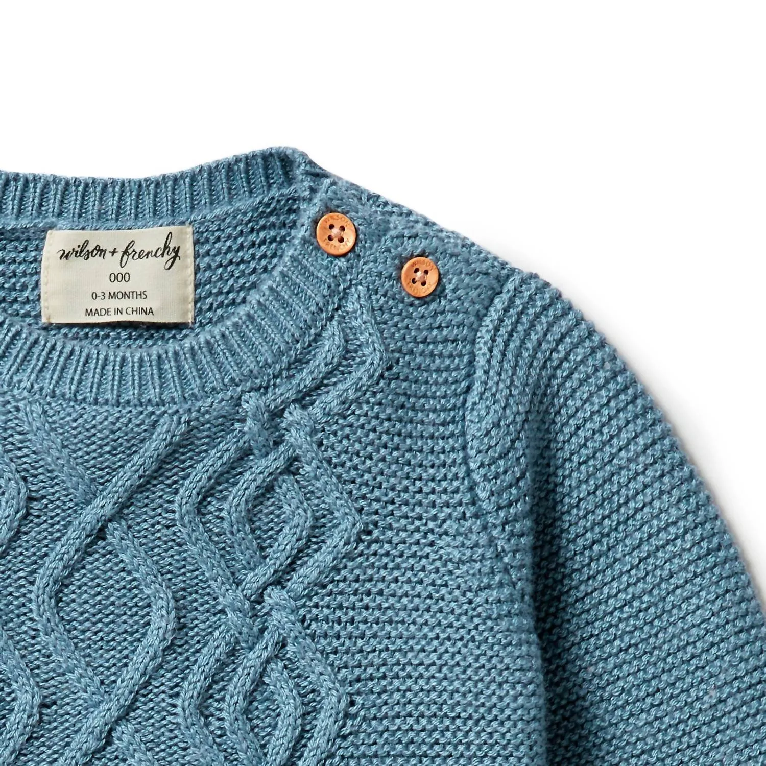 Wilson   Frenchy - Kid's Knit Mini Cable Sweater