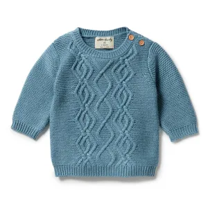 Wilson   Frenchy - Kid's Knit Mini Cable Sweater
