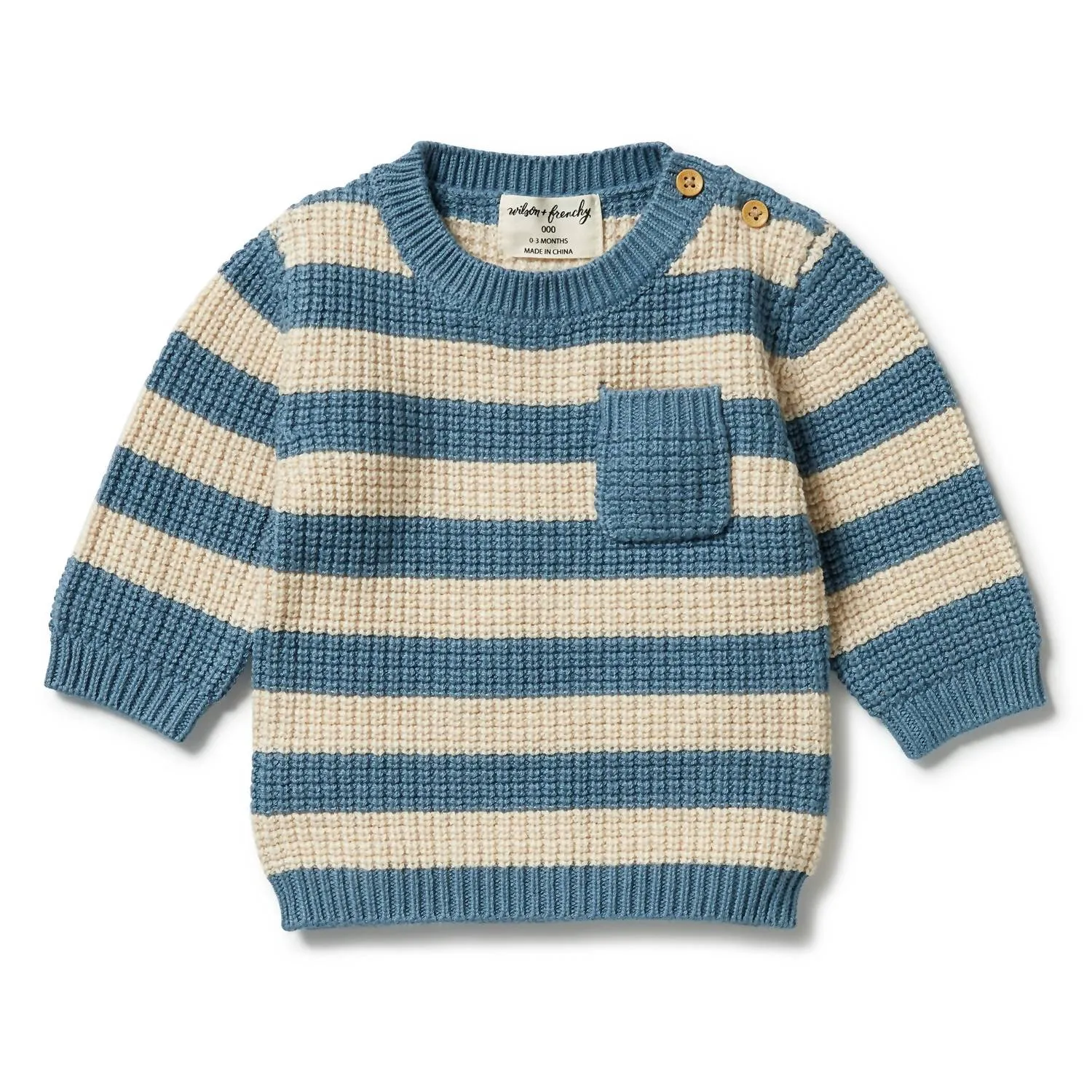 Wilson   Frenchy - Knitted Stripe Pocket Jumper