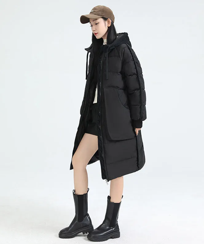 Windproof and Quilted Oversized Puffer Coat for Women