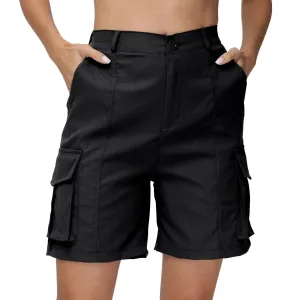 Women Summer Cargo Shorts Solid Casual Pockets Beach Short Pants Short Pants All Match Streetwear Bottoms