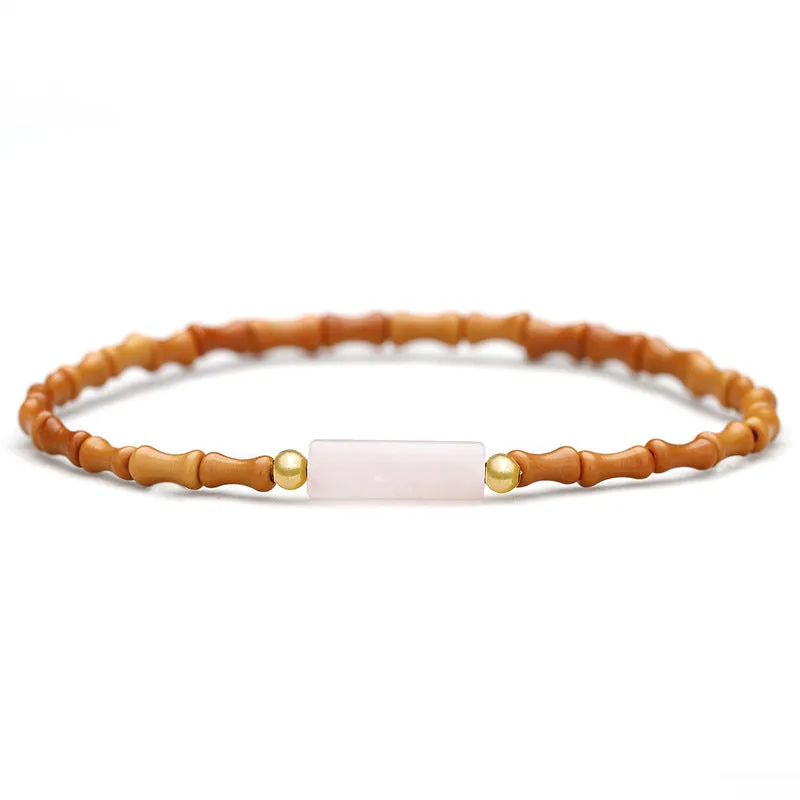 Women's Olive Core Bamboo Chinese Single Loop Ancient Style Bracelet
