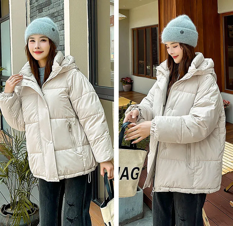 Women's Relaxed-fit Quilted Zip-Up Puffer Jacket