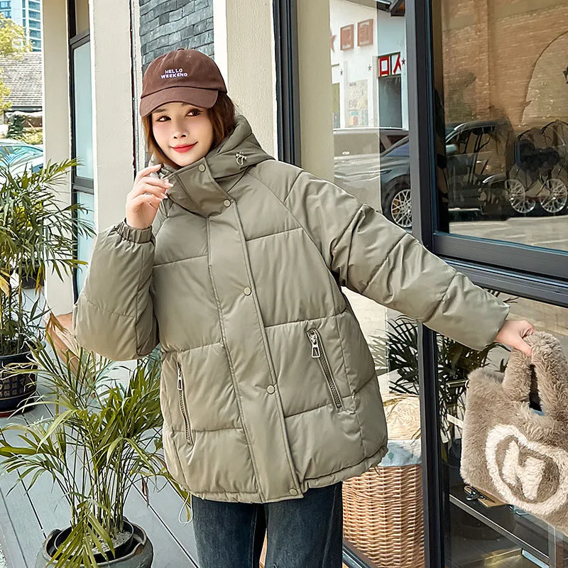 Women's Relaxed-fit Quilted Zip-Up Puffer Jacket