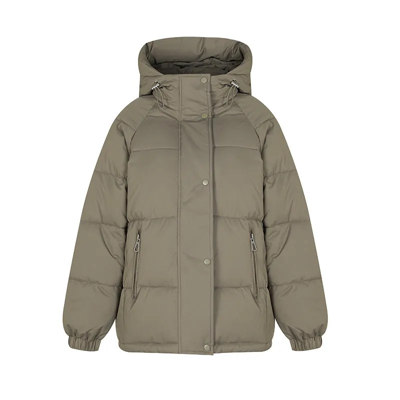 Women's Relaxed-fit Quilted Zip-Up Puffer Jacket
