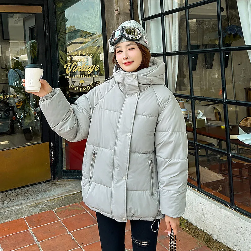 Women's Relaxed-fit Quilted Zip-Up Puffer Jacket