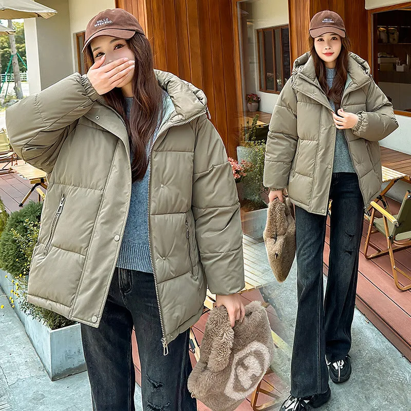 Women's Relaxed-fit Quilted Zip-Up Puffer Jacket