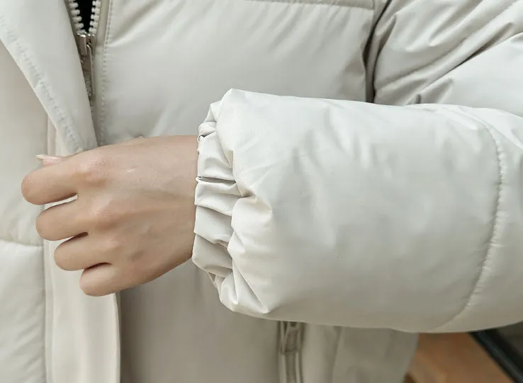 Women's Relaxed-fit Quilted Zip-Up Puffer Jacket