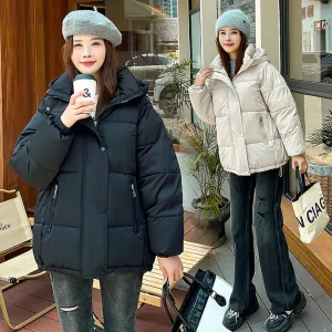 Women's Relaxed-fit Quilted Zip-Up Puffer Jacket