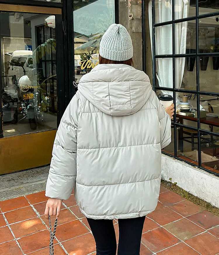 Women's Relaxed-fit Quilted Zip-Up Puffer Jacket
