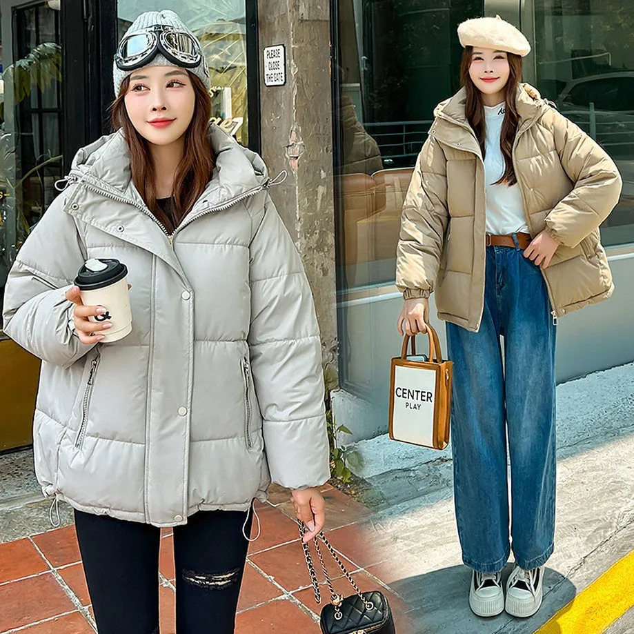 Women's Relaxed-fit Quilted Zip-Up Puffer Jacket