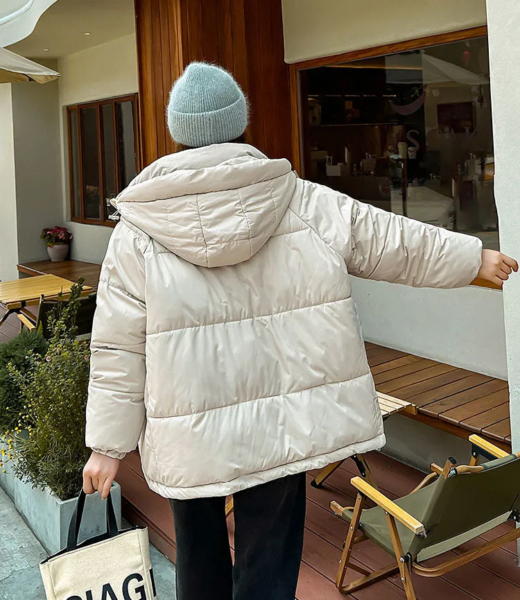Women's Relaxed-fit Quilted Zip-Up Puffer Jacket