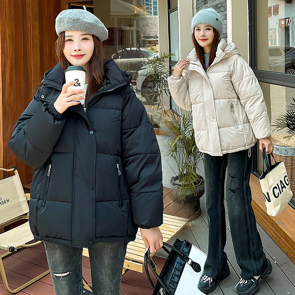 Women's Relaxed-fit Quilted Zip-Up Puffer Jacket