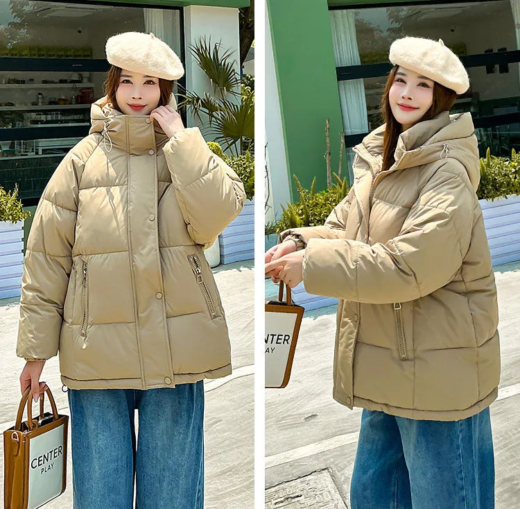 Women's Relaxed-fit Quilted Zip-Up Puffer Jacket