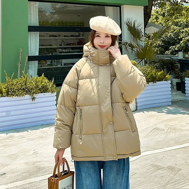 Women's Relaxed-fit Quilted Zip-Up Puffer Jacket