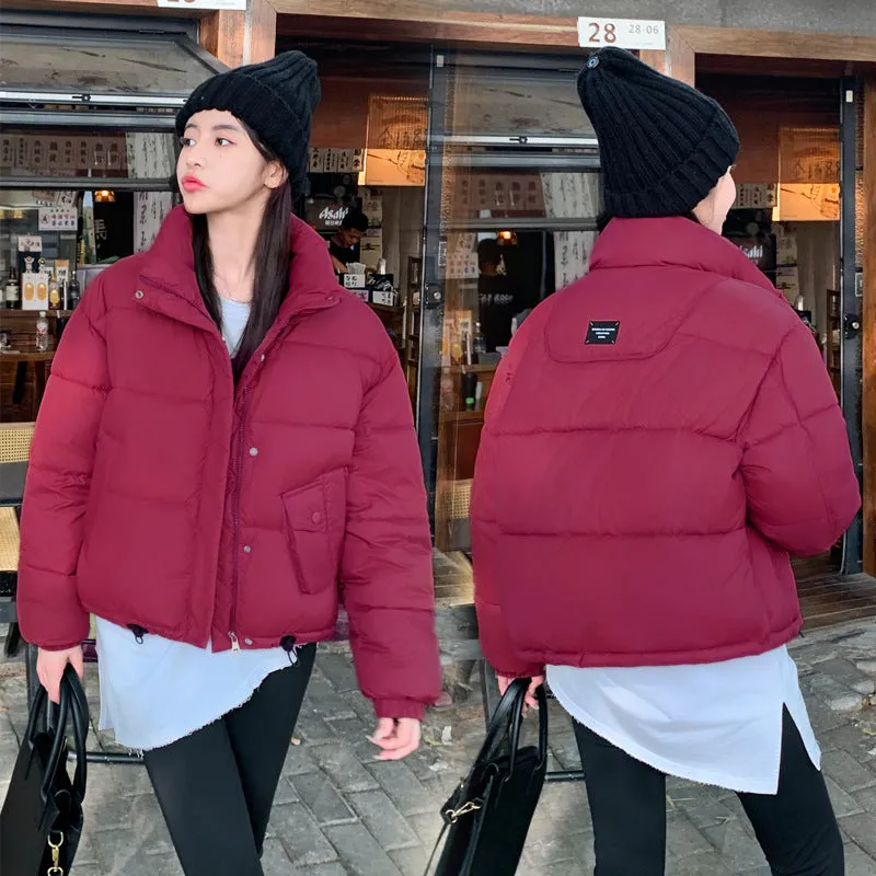 Women's Waterproof Quilted Puffer Jacket with Stain-resistant Features