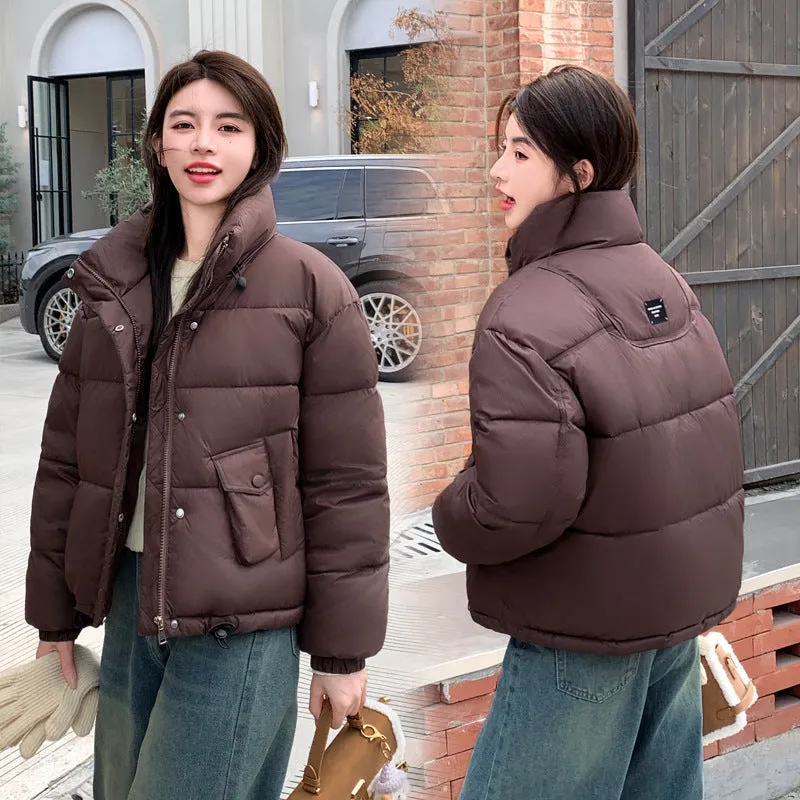 Women's Waterproof Quilted Puffer Jacket with Stain-resistant Features