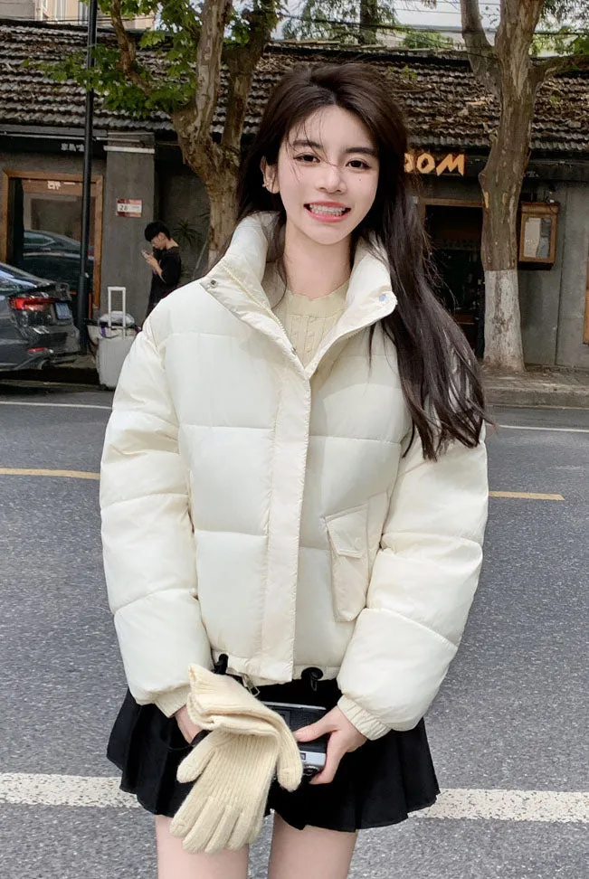 Women's Waterproof Quilted Puffer Jacket with Stain-resistant Features