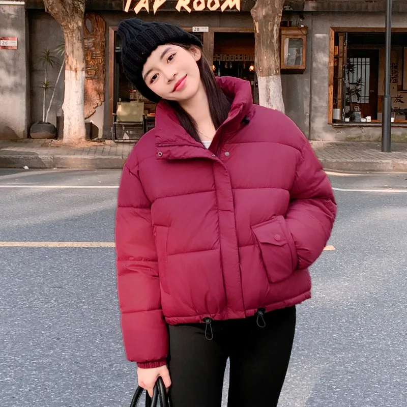 Women's Waterproof Quilted Puffer Jacket with Stain-resistant Features