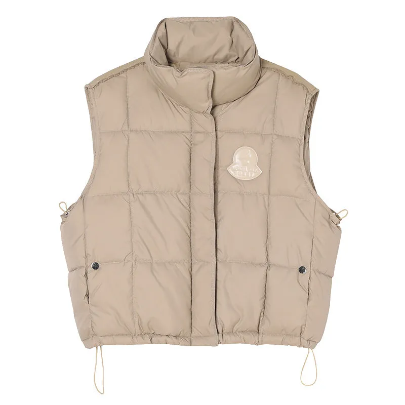 Women's Windproof and Water-resistant Quilted Puffer Vest