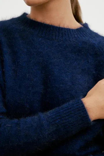 World of Nomads II ADELE Cashmere Crew Knit - navy